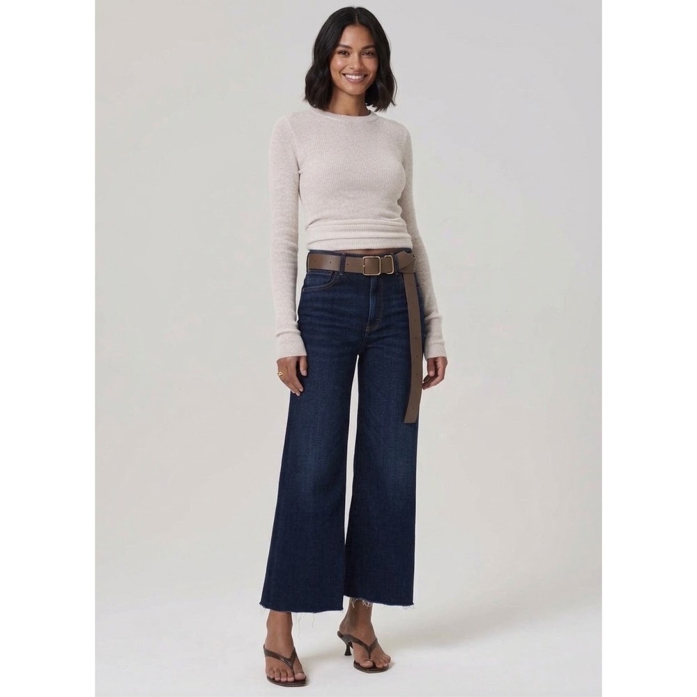 NEW CITIZENS OF HUMANITY lyra wide leg crop jeans in lotus Sz 30